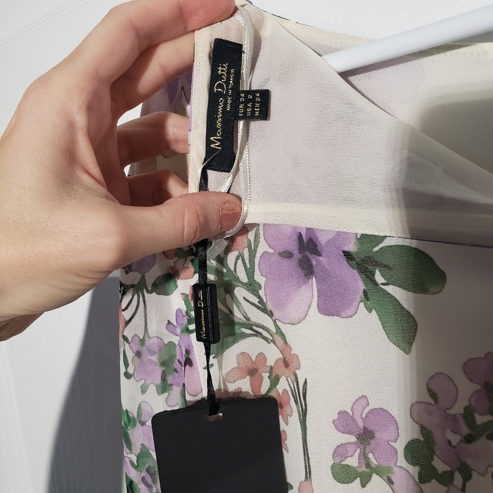 MASSIMO DUTTI NWT floral blouse - Picture 3 of 4